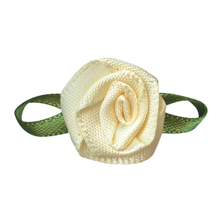 Yao Ming cinta ropa textil accesorios decorativos caja de regalo cinta decorativa rosa hecha a mano con hojas cinta flor