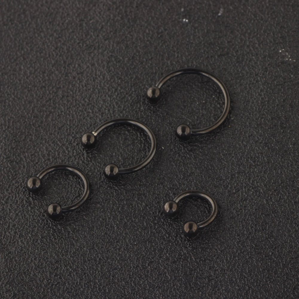 16 Pack Nose Rings Nail Puncture Set 6-12mm Piercing Ear Bone Nail Stainless Steel detail image 9