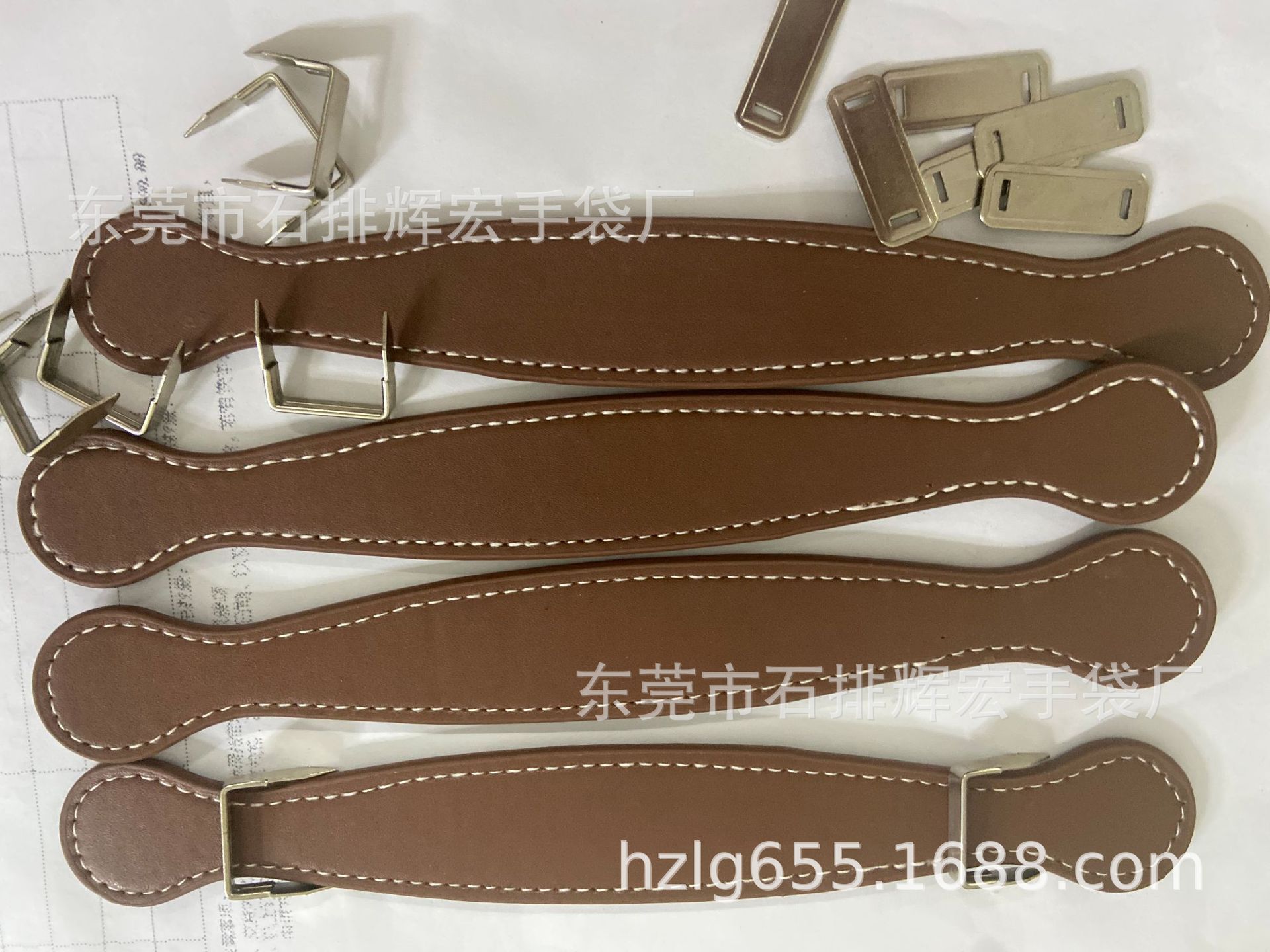 东莞手带厂专业生产月饼盒PU提手带 纸盒礼品盒PU手挽带 皮拉手