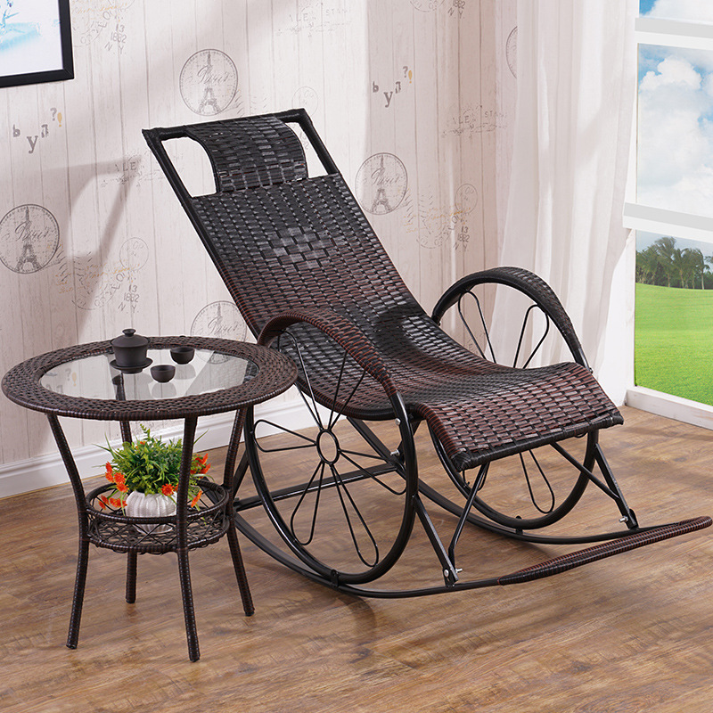 Rocking Chair rattan chair adult rocking chair household rattan rocking chair elderly leisure chair balcony living room recliner Outdoor Rocking Chair Rocking Chair rattan chair adult rocking chair household rattan rocking chair elderly leisure chair balcony living room recliner Outdoor Rocking Chair