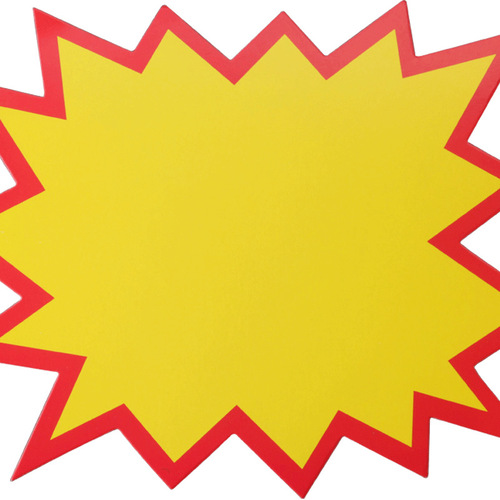 Hongdian Explosion Sticker New Creative Large Label Paper Supermarket Clothing Product Promotional Paper Discount Advertising Paper