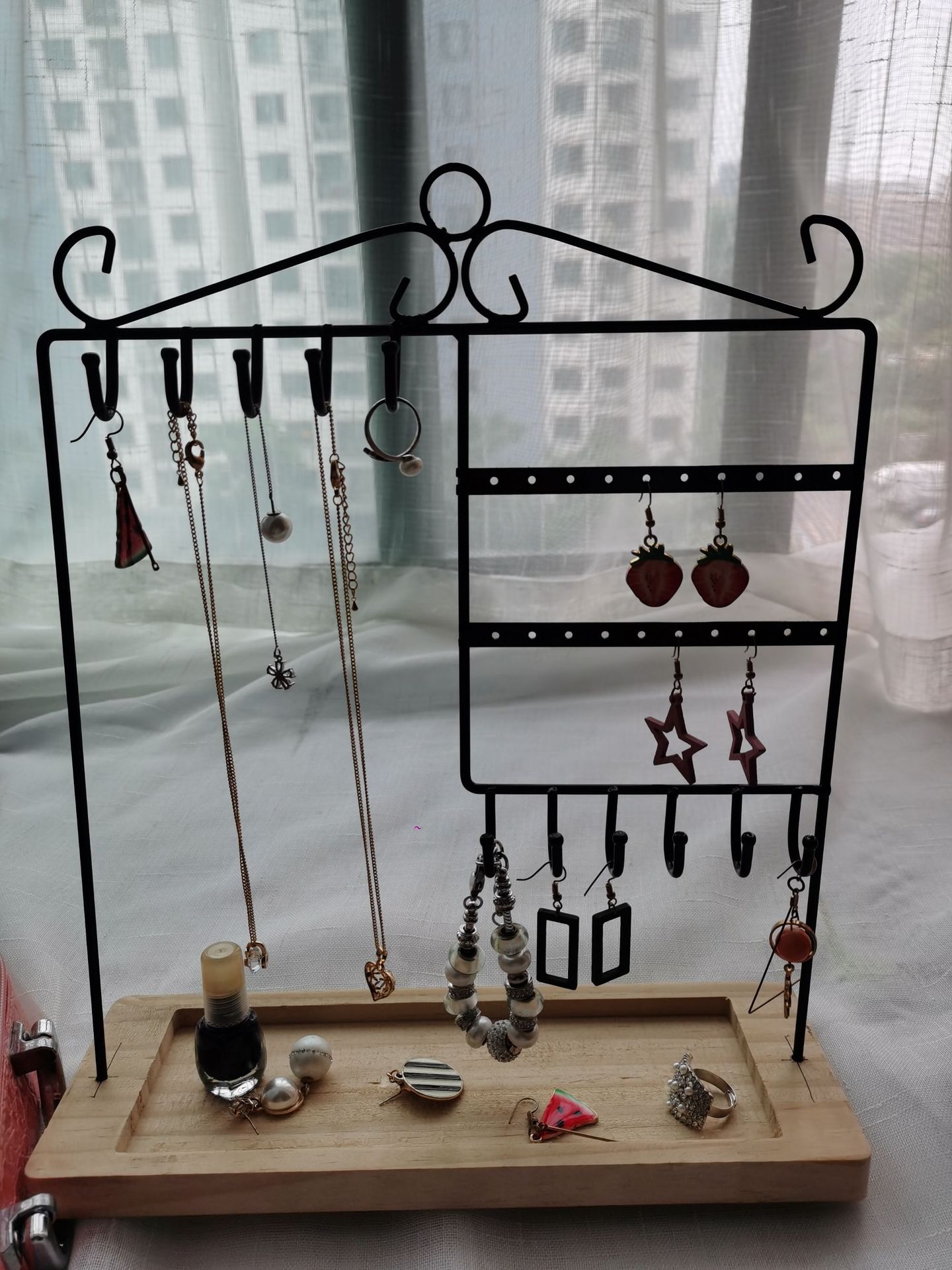 Nihaojewelry Holzsockel-ohrring-halsketten-ausstellungsständer Großhandelszubehör display picture 12