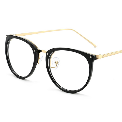 Cross-border new transparent retro glasses frames, men and women can wear myopia glasses frames, students' plain glasses 1097