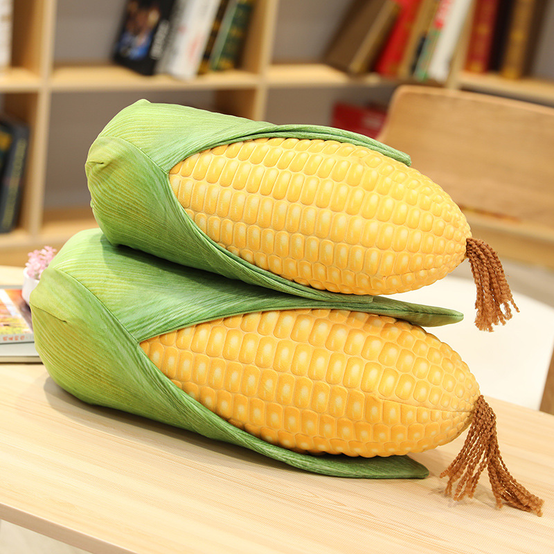仿真玉米棒抱枕 睡觉床头枕 创意水果玉米毛绒公仔玩具一件代发