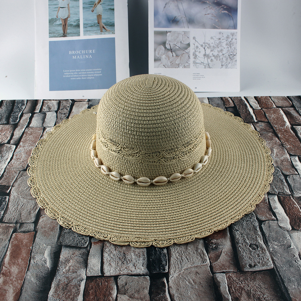 Estilo coreano todo-fósforo Shell sombrero de Sol de ala grande de verano de las mujeres nueva moda transpirable al aire libre sombrero de sol al por mayor
