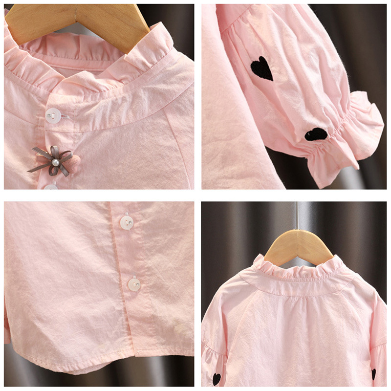 Camisetas para niñas 2025, nuevas camisetas estilo coreano, ropa de otoño a la moda para bebés, blusas de manga larga modernas