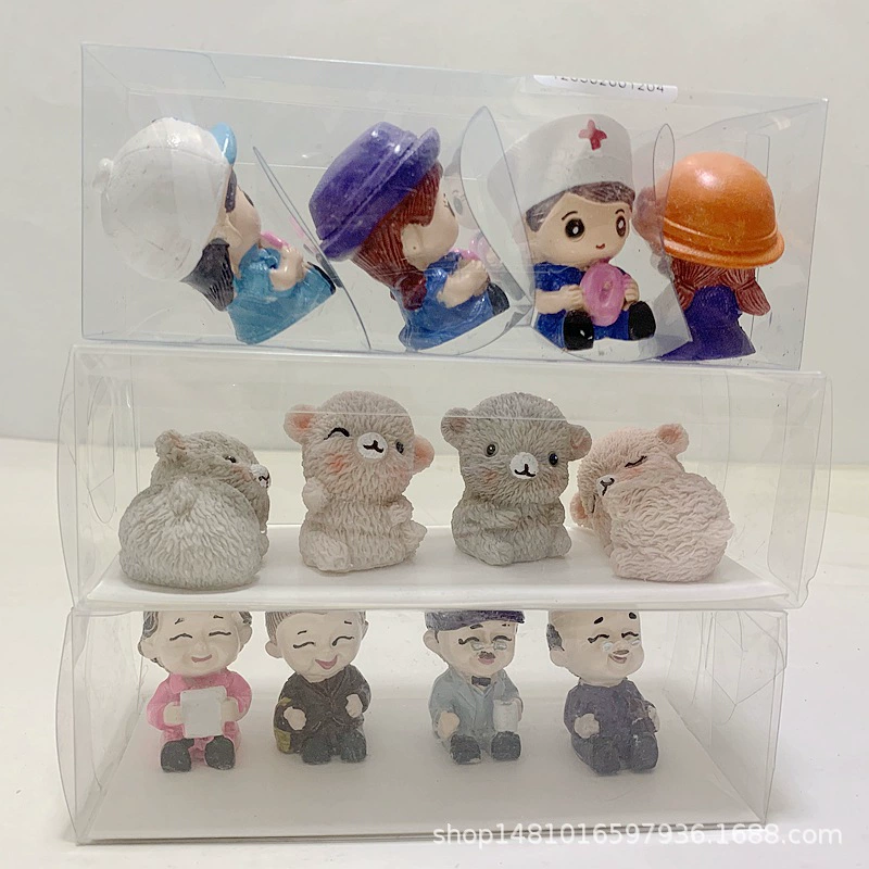 Более 2 юаней смолы мультфильм форма украшения автомобиля кукла Ремесла два юаня магазин оптом