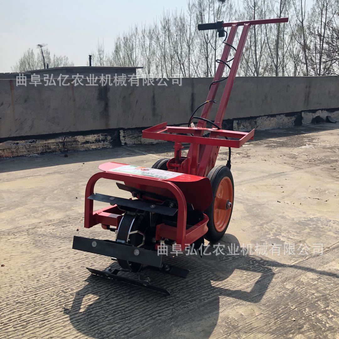 两轮新型锄草开沟机 一键启动智能开沟除草机 菜园断根锄草智能机
