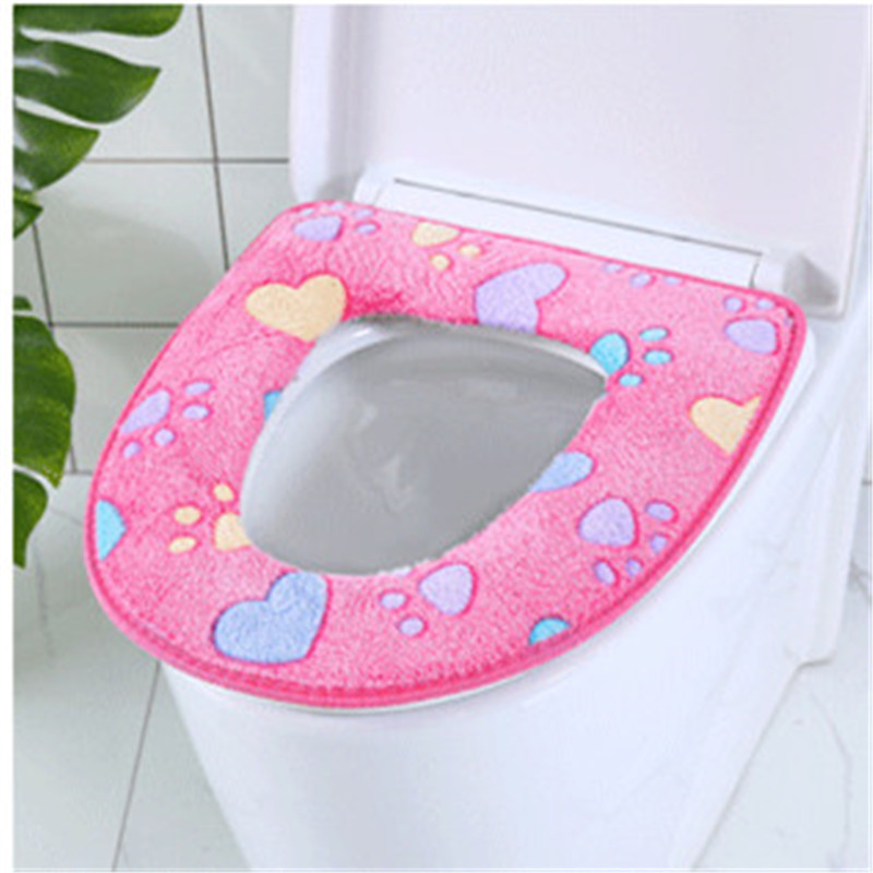 Manufacturer's mattresses Thick coral velvet love Catlike lovely modelling Gluing closestool Seat cushion Potty sets