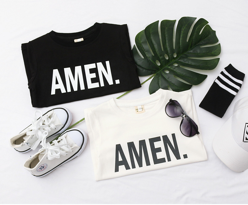 Simple Style Letter Cotton T-shirts & Shirts display picture 1