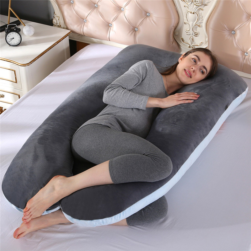Soporte de cintura transfronteriza lado dormir en forma de U almohada apoyo del vientre almohada de enfermería Tmall Amazon suministro directo almohada de maternidad