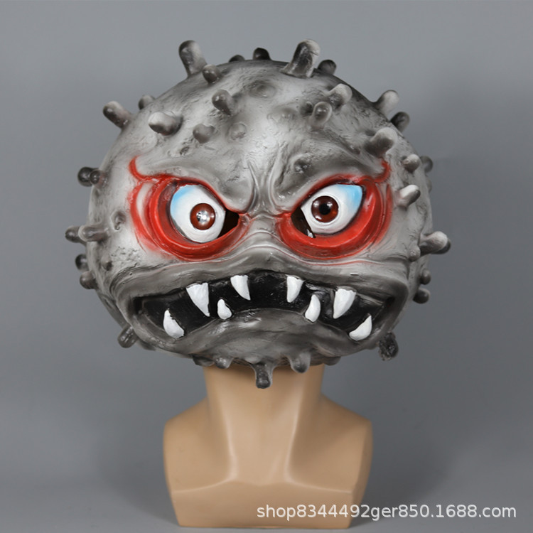 Halloween horror props virus máscara mascarada parodia miedo látex máscara sombrerería