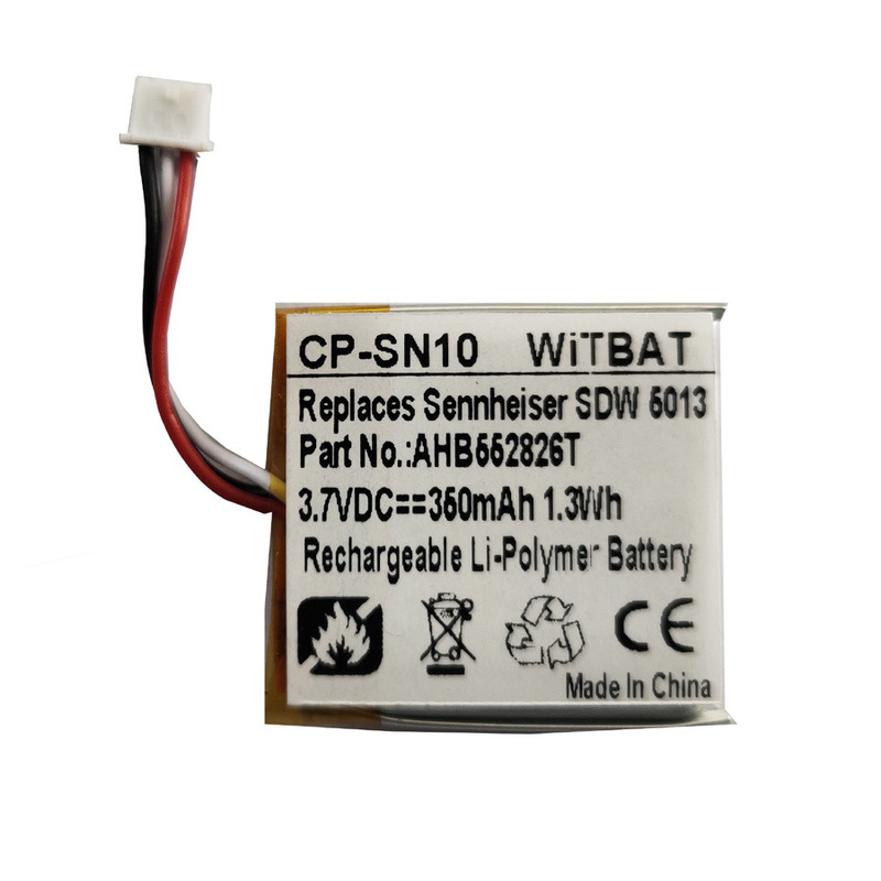 For Sennheiser Sennheiser HD 350BT SEBT3 headset battery AHB552826TPC