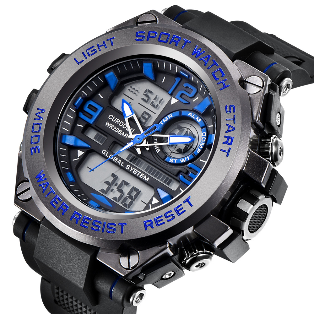 Mens Luxury Brand Watches Fashion Rubber Waterproof Watch