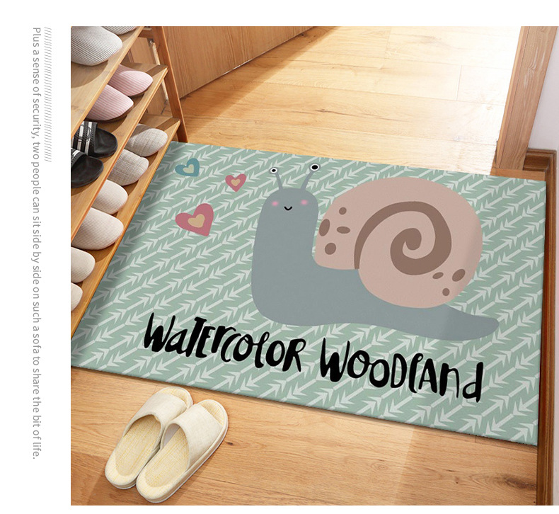 Cartoon Door Mat for Entrance, Toilet, Bathroom, Household Absorbent Carpet, Entryway Foot Mat, Foyer