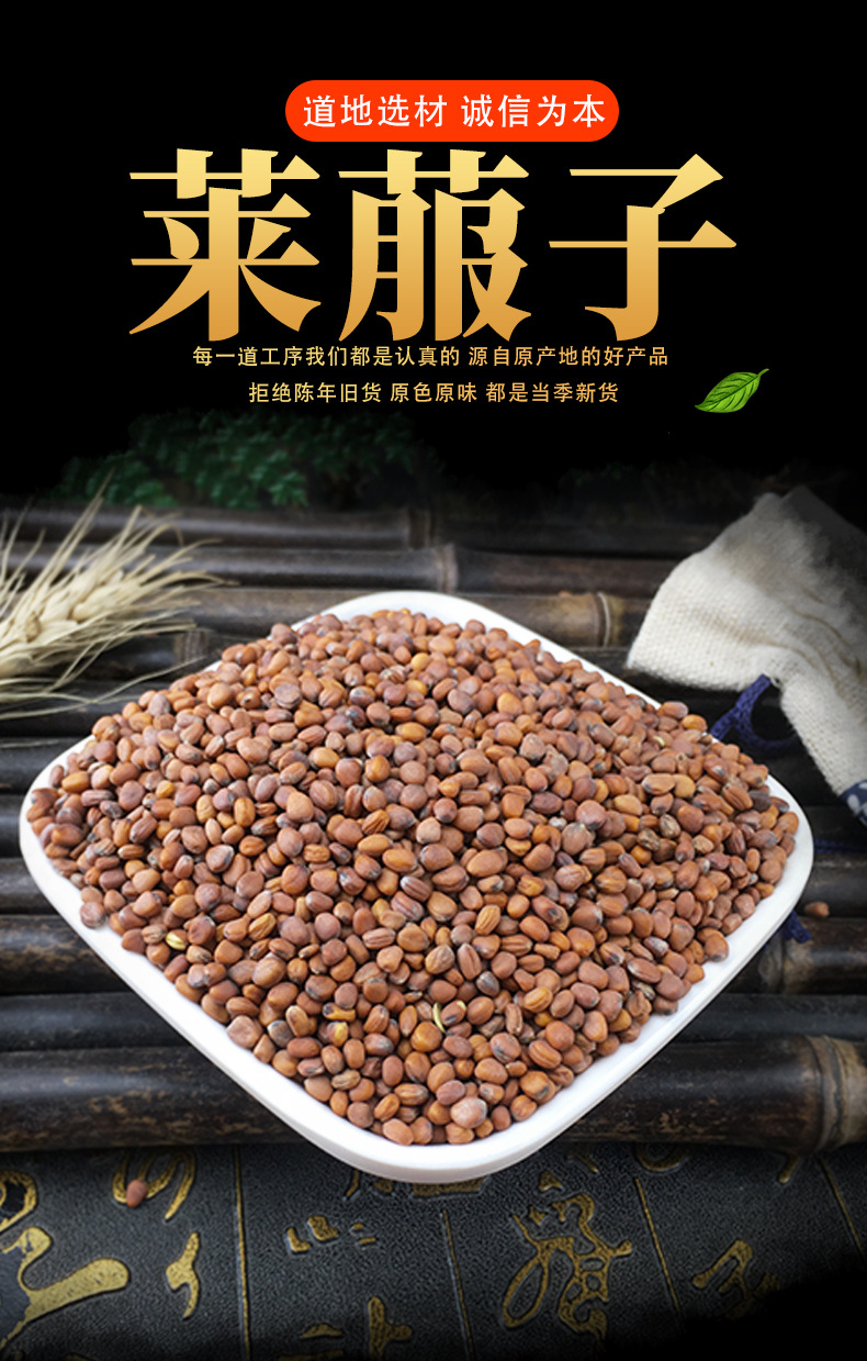 Dried Raphanus Seed Lai Fu Zi Radish Seeds Bulk 500g Traditional Herbal Ingredient key features