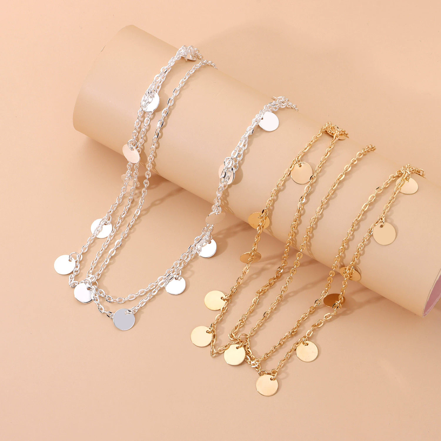 Блестящие волнистые ногти sequins, цепочка с кисточками, аксессуар для волос, ободок, европейский стиль, (торговля через границу), новая коллекция