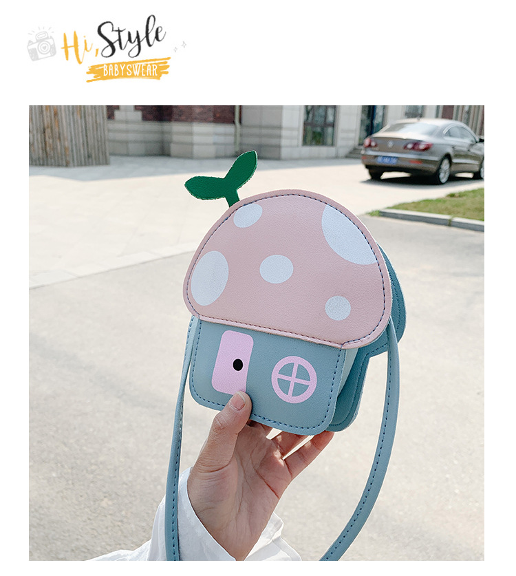 Children's Cute Mushroom Pu Diagonal Bag Wholesale Nihaojewelry display picture 34