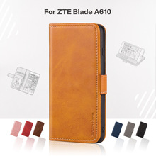 适用适用中兴ZTE Blade A610手机套小绒纹皮套复古风格保护套