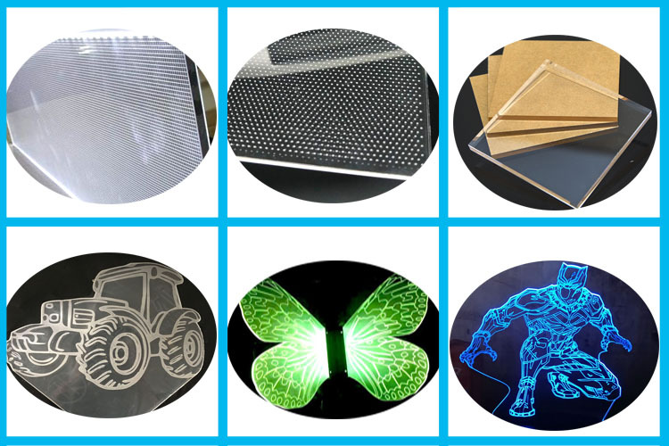 亚克力导 光板雕刻切割案例