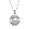 Retro necklace stainless steel, pendant, European style