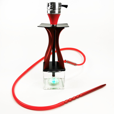 双色阿拉伯水烟全套酒吧带灯水烟壶亚克力水烟枪配件水烟壶烟斗