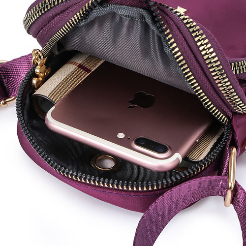 New mobile phone bag for women crossbody 2020 Internet celebrity Korean version lightweight mini bag shoulder cloth bag vertical coin purse