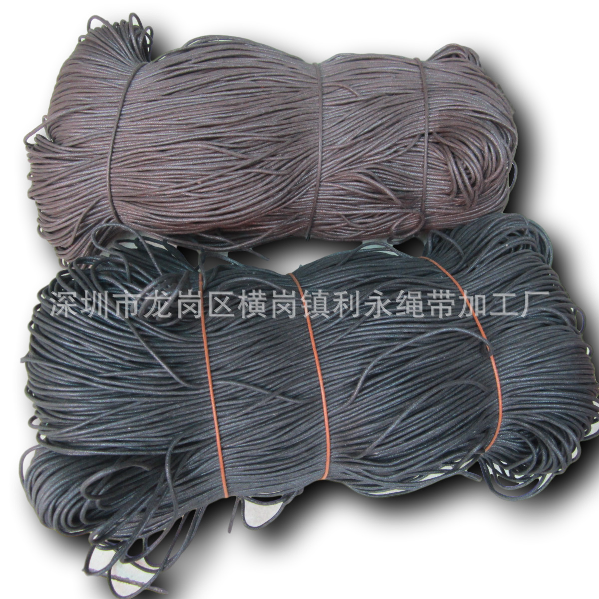 现货供应1mm1.5mm2mm3mm黑色 白色 黑色蜡绳 咖啡色蜡线 吊牌吊线