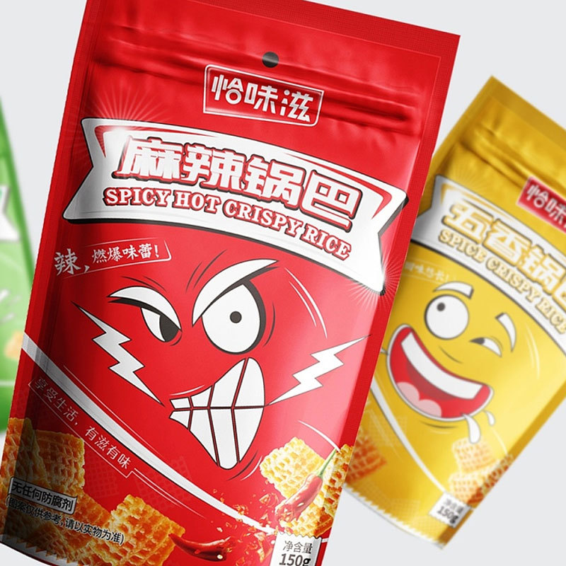 塑料彩印包装休闲食品包装袋通用零食袋印刷开窗零食袋