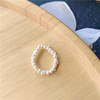 Universal organic elastic ball from pearl, brand retro ring, simple and elegant design, internet celebrity, wholesale