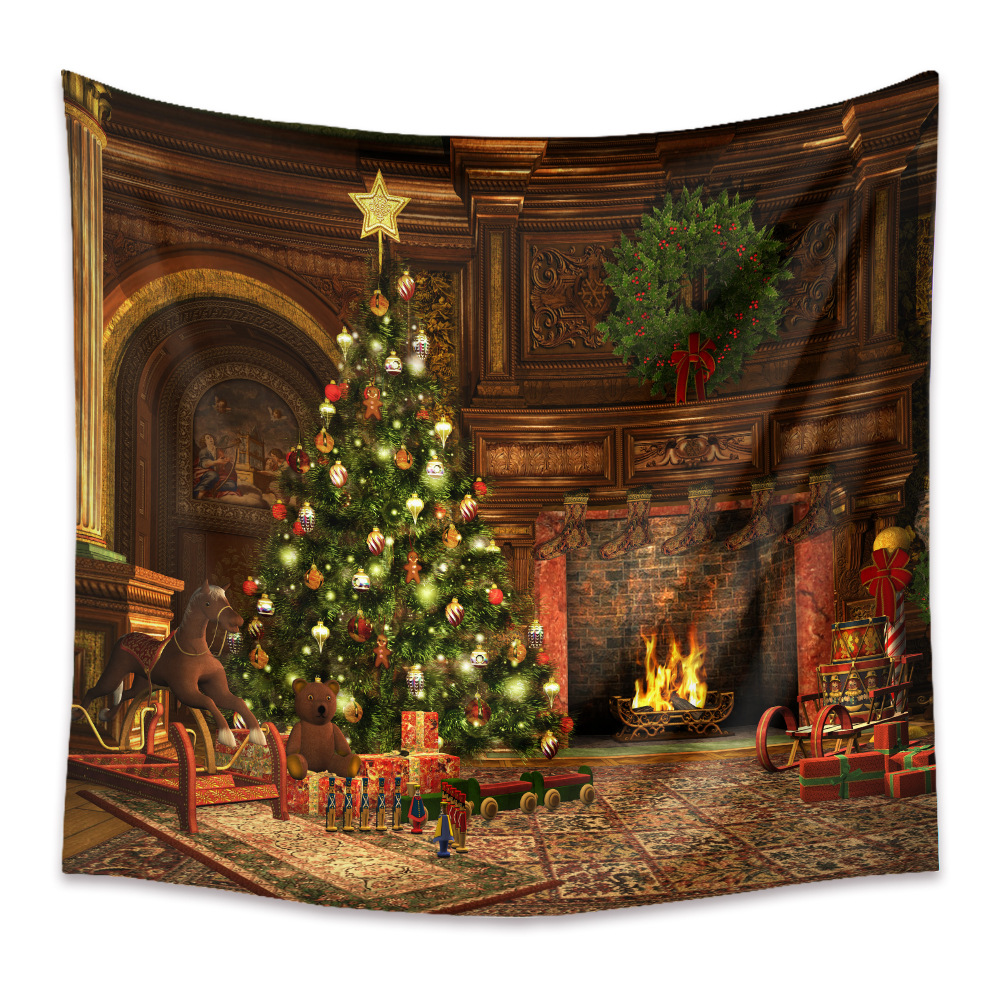 Fashion Christmas Series Tapestry Tree Home Decoration Background Cloth Wholesale Nihaojewelry display picture 1