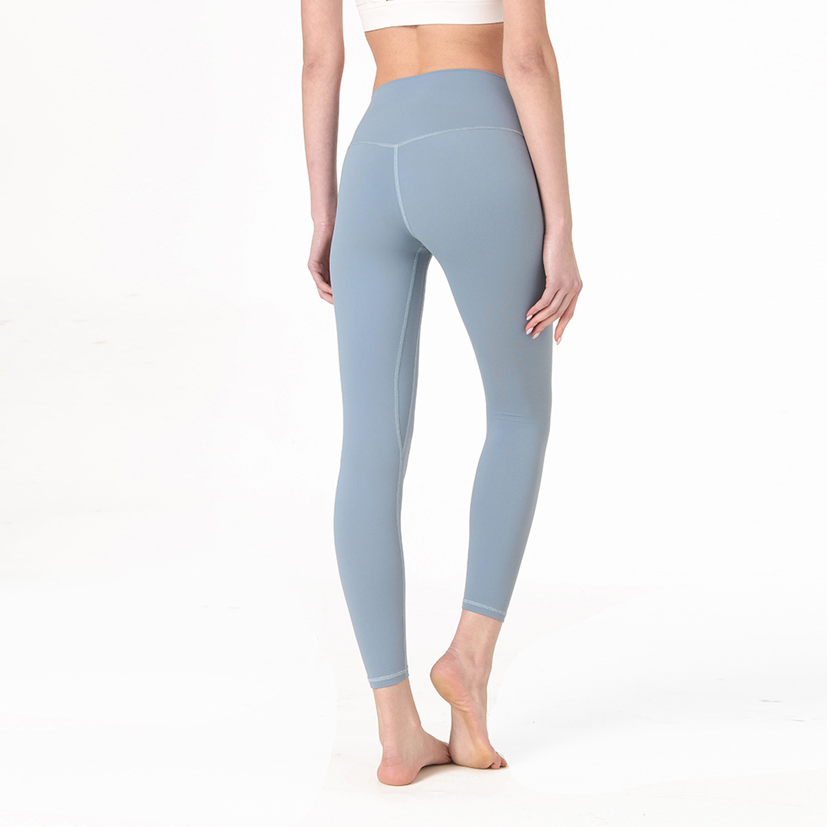 nude high waist tight elastic fitness pants NSNS22027