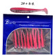 2 PCS Paddle Tail Fishing Lure Soft Baits Black Drum Mangrove Jack Fresh Water Fishing Lure