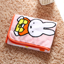 厂家定制日本出口法莱绒毛毯盖毯微供珊瑚毯沙发盖被公司礼品毯子