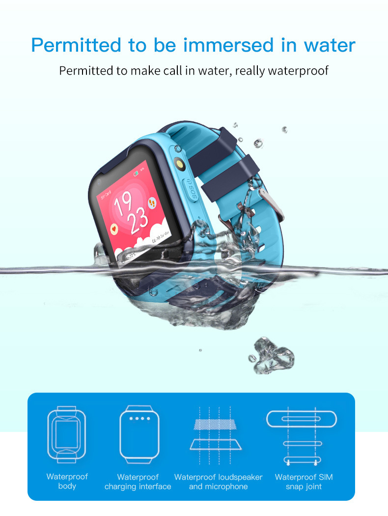 The 4G version of the cross-border smart watch exclusively for students and children supports video calls, full network compatibility, AI payment and positioning Application Scenario