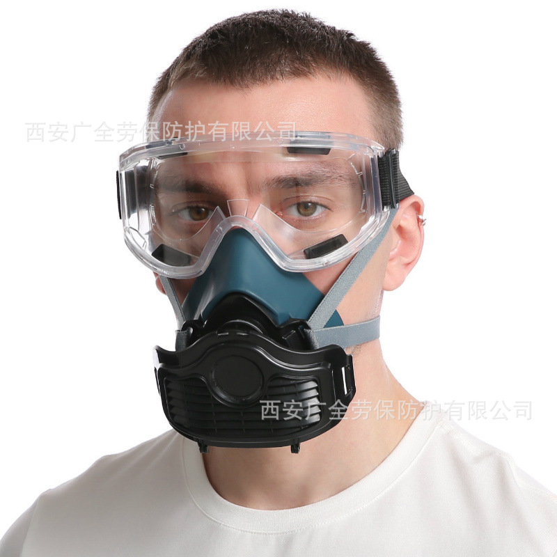 普达8016硅胶防尘口罩 打磨装修防粉尘KN95自吸过滤式防尘半面罩