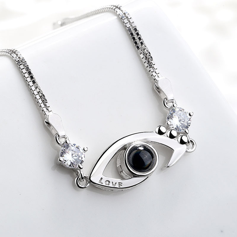 Fashion Eye Copper Plating Hollow Out Inlay Zircon Bracelets 1 Piece