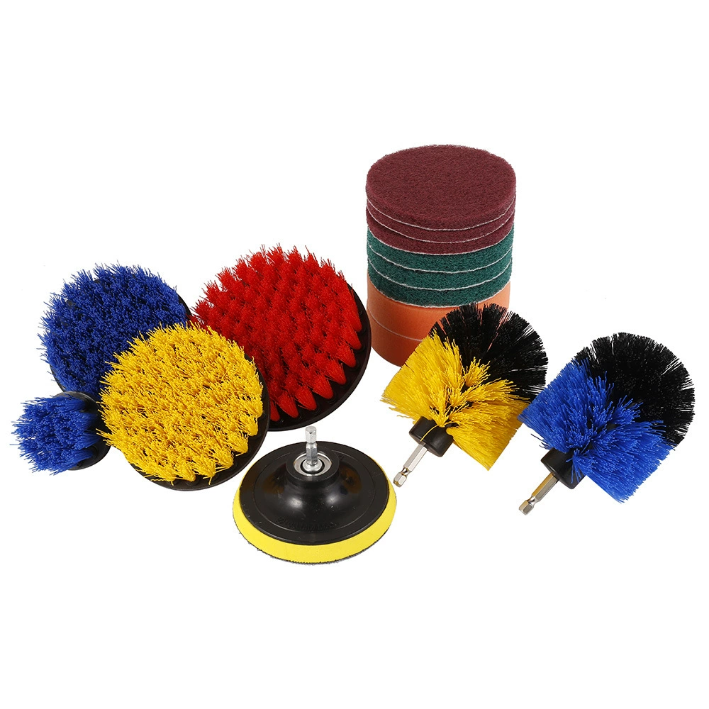 Трансграничная горячая Распродажа, 15 шт., Электродрель, щетка для чистки, нейлоновая электрическая дрель, щетка, губка