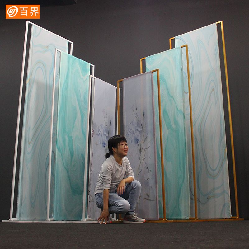 百界紫鸢屏风百界新款屏风婚庆道具橱窗场地影楼拍摄装饰浪漫批发