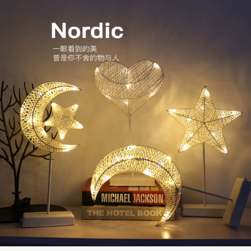 LED-гирлянда-украшение для девушки, сердце, световая гирлянда любовь, стиль lantern DIY звёздный свет для комнаты, рождественские огни