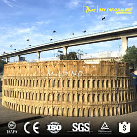 地标性建筑模型 地产玻璃钢摆件制作  罗马斗兽场还原景区模型