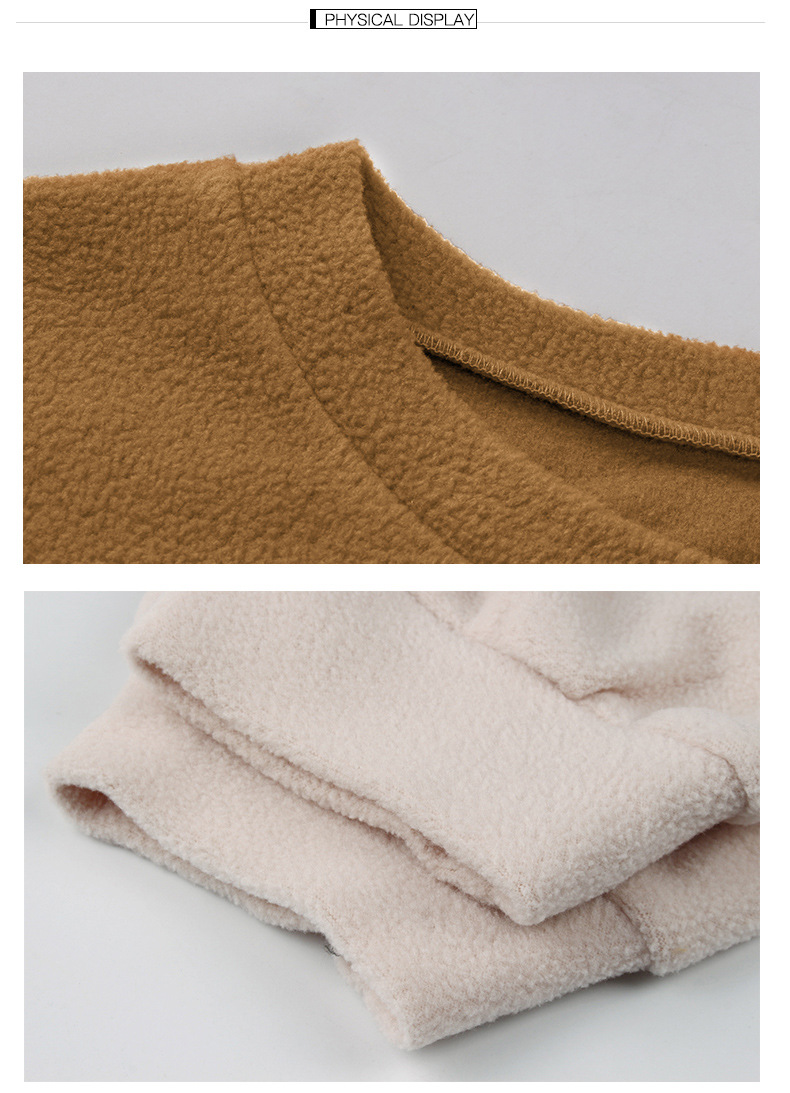 simple color matching sweater long-sleeved T-shirt wholesale NSKA295