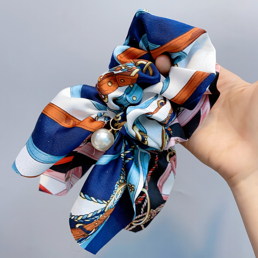 Chiffon Bow Hair Scrunchies display picture 9
