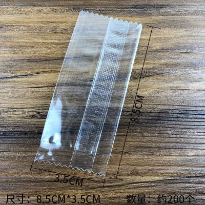 Engrosado hornear bolsa de embalaje de caramelo turrón hecho a mano bolsa de embalaje caramelo de papel bolsa de caramelo helado translúcido máquina sello bolsa