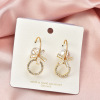 Silver needle, earrings, goods from pearl with tassels, silver 925 sample, light luxury style