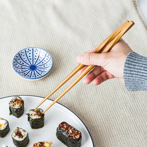 Bamboo twist chopsticks household bamboo chopsticks light luxury Japanese style chopsticks hotel special children's chopsticks environmentally friendly creative tableware