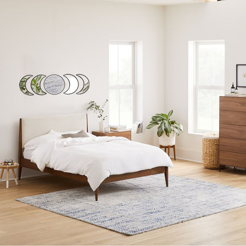 Espejo decorativo de madera del eclipse lunar del estilo nórdico fase lunar espejo ciclo de la luna espejo colgante dormitorio espejo de acrílico decorativo Amazon