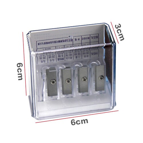 Boratu multifunctional 4-hole pencil sharpener sketch pencil charcoal art special pencil sharpener four-hole pencil sharpener