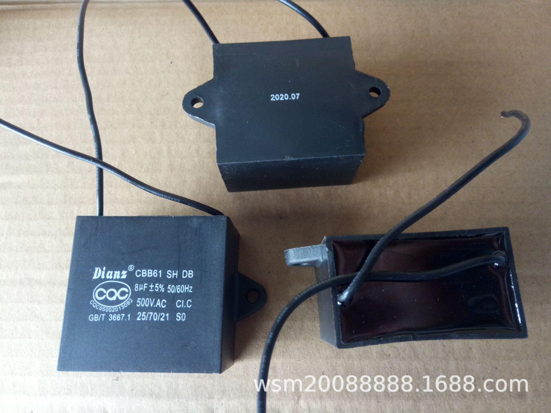 DIANZ CBB61 SH DB AC 8UF 8VF 8MF 500V 450V风机风扇启动电容器
