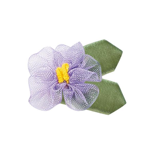 En stock poliéster cinta pequeña flor 3,2 cm amplia Ropa Accesorios DIY material de producción con hojas Cinta pequeña flor